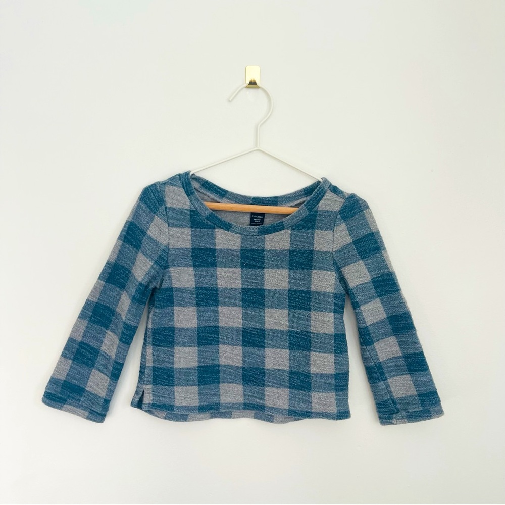 Gap Checked Knit Top